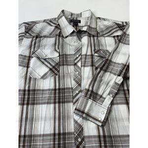 Men's XL Black Western Pearl Snap Shirt Renegade Long Sleeve Workwear Pockets